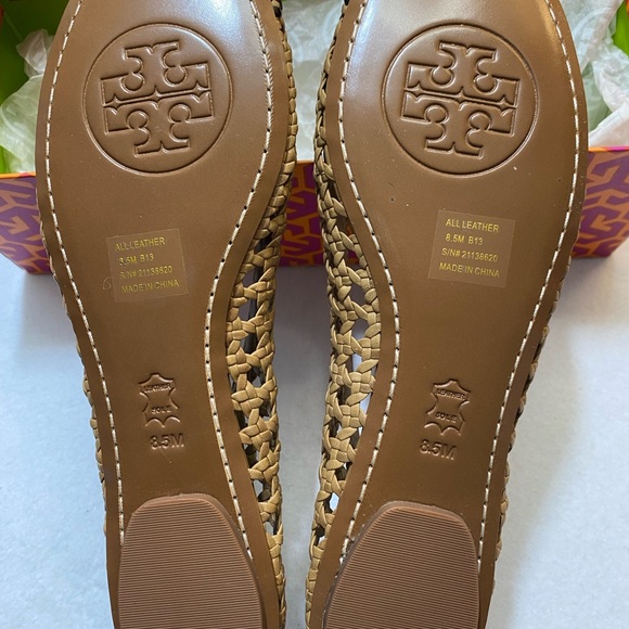 TORI BURCH Carlyle Flats size 8.5 - Picture 2 of 7